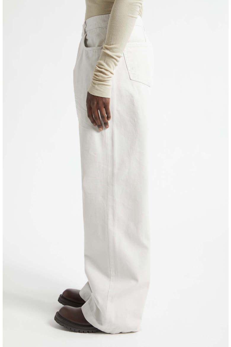 Geth Five-Pocket Wide Leg Jeans, Alternate, color, MILK WASH