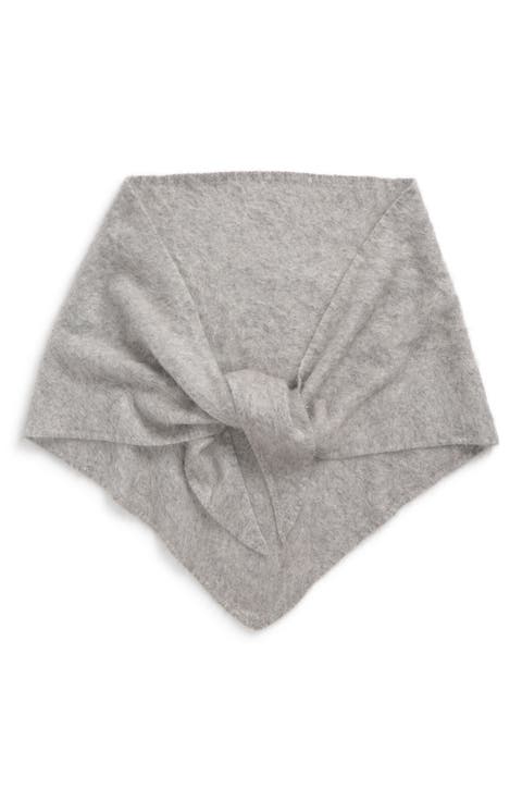 Brushed Cashmere Triangle Wrap