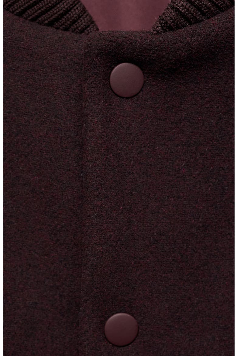 Two-Tone Varsity Jacket, Alternate, color, MAROON