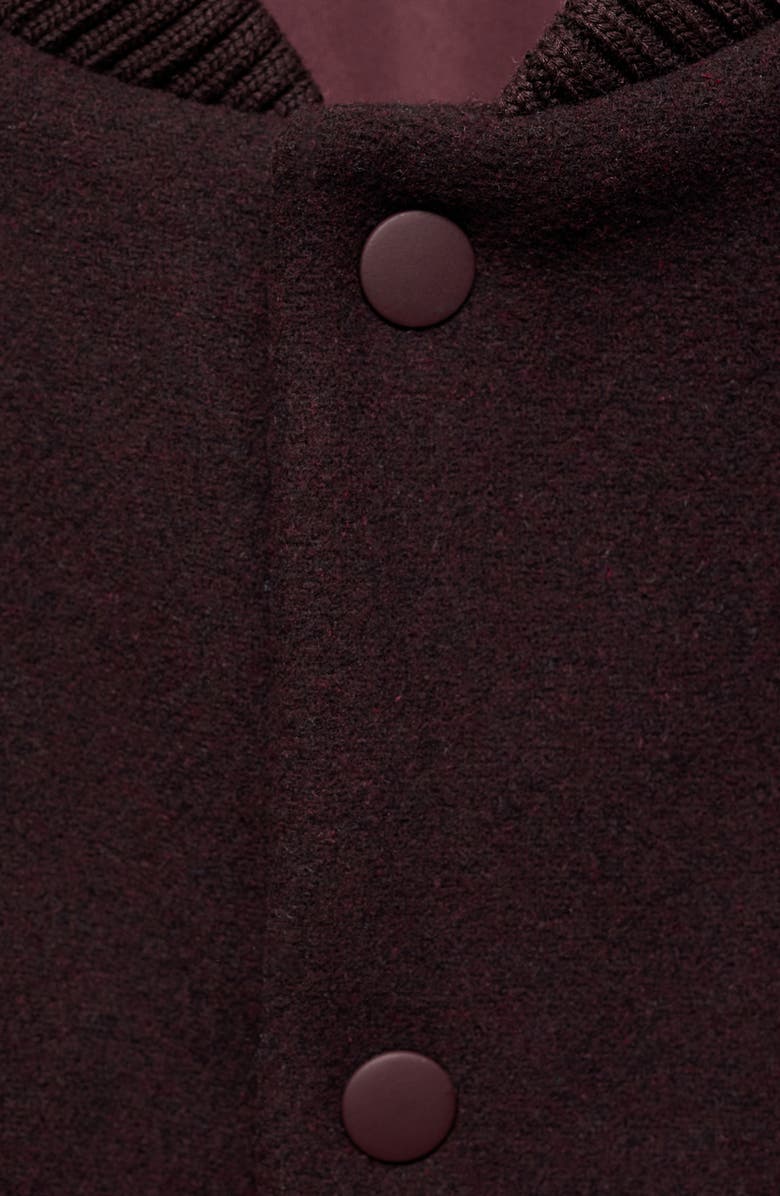 MANGO Two-Tone Varsity Jacket, Alternate, color, 