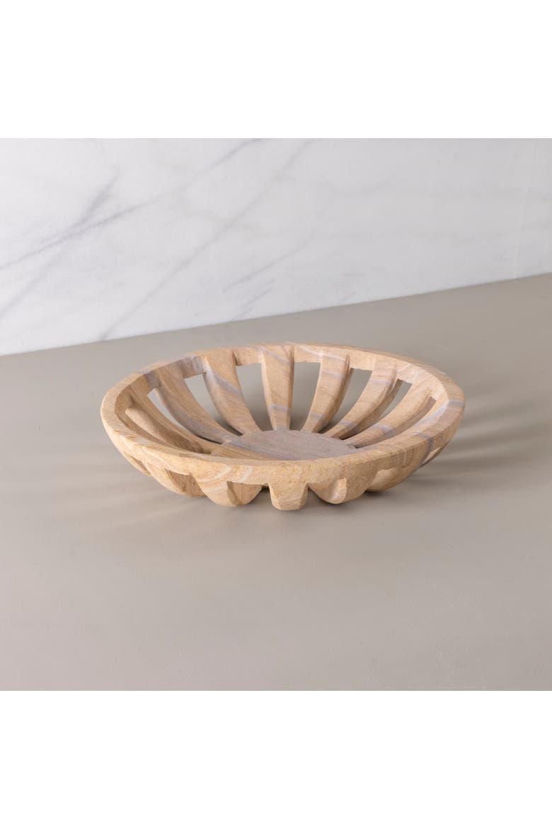 Rainbow Sandstone Bowl, Alternate, color, Rainbow