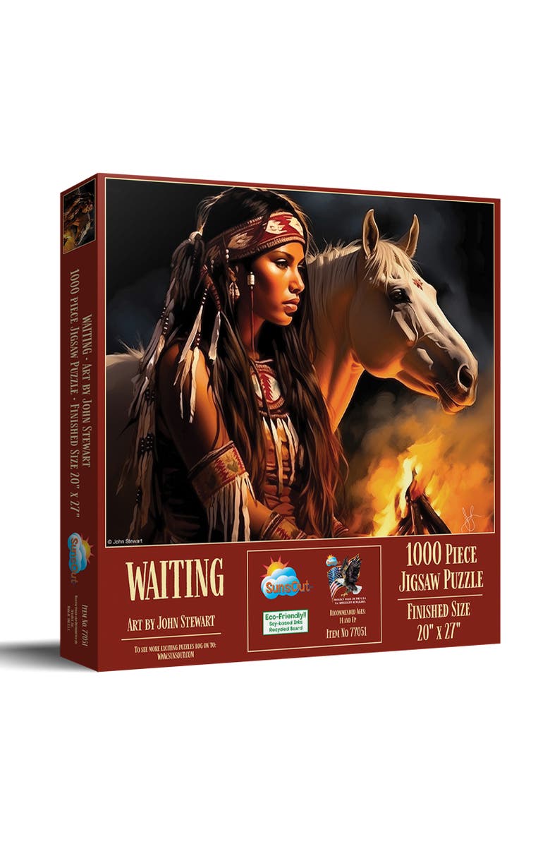 Sunsout Waiting 1000 piece Jigsaw Puzzle for Adults, Main, color, Multicolor