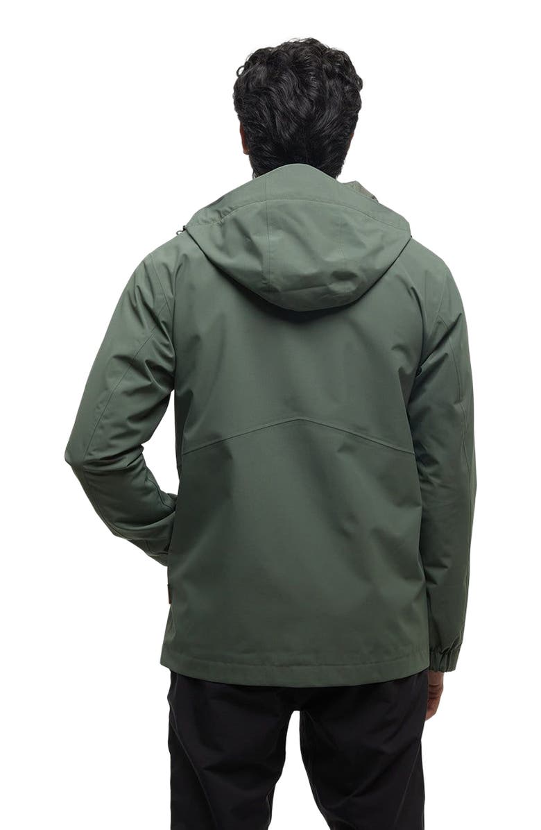 tentree Nimbus Rain Jacket, Alternate, color, Deep Olive