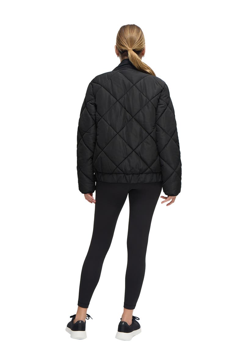 Expandable Raglan Maternity Puffer Jacket, Alternate, color, Black
