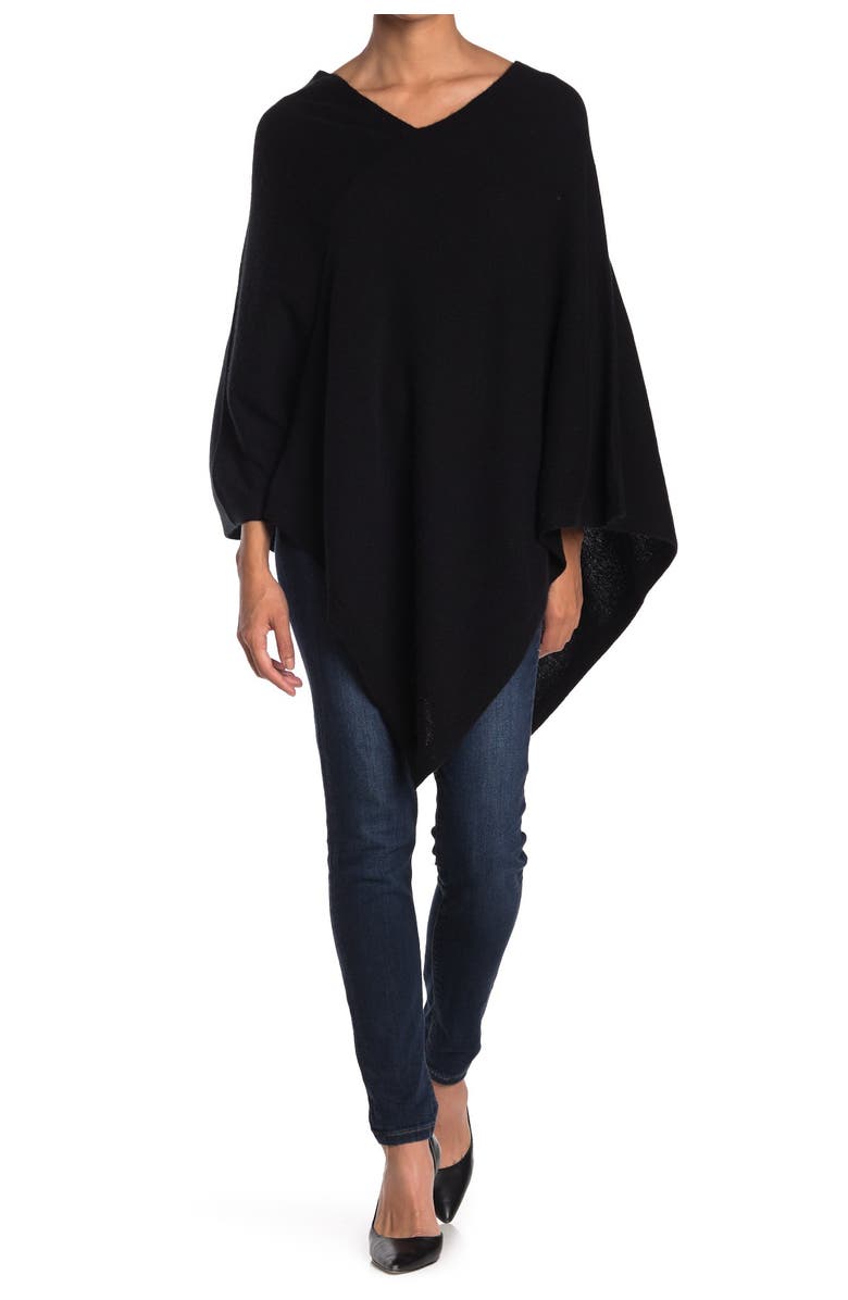 Amicale Cashmere Knit Poncho, Alternate, color, 