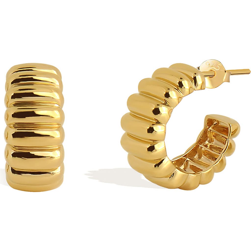GABI RIELLE Coiled Huggie Hoop Earrings in Gold at Nordstrom Rack