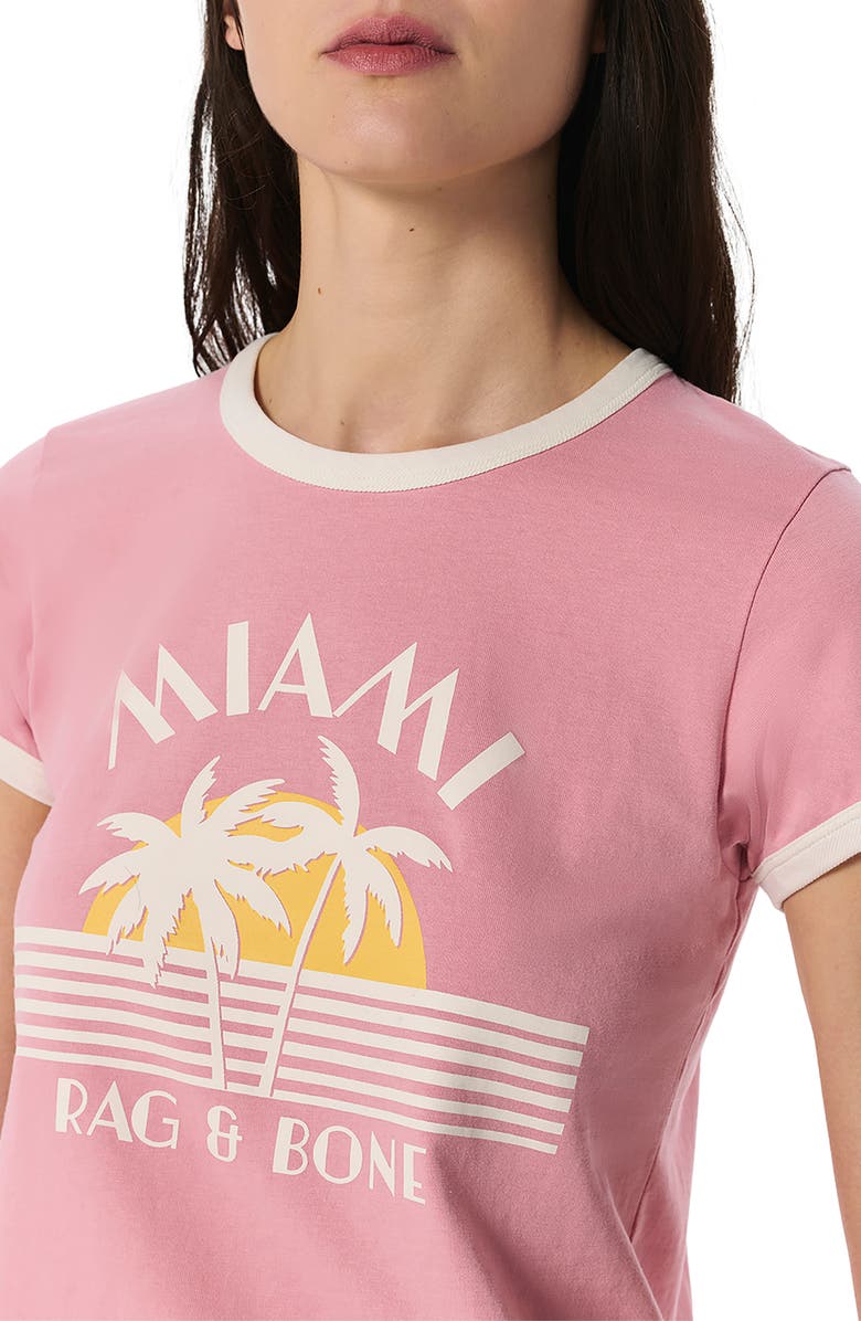 rag & bone Miami Cotton Graphic T-Shirt, Alternate, color, Blush