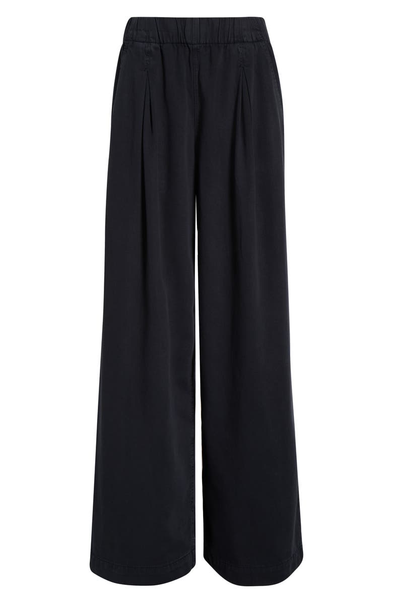 Marine Layer Allison Pull-On Wide Leg Pants, Alternate, color, Washed Black