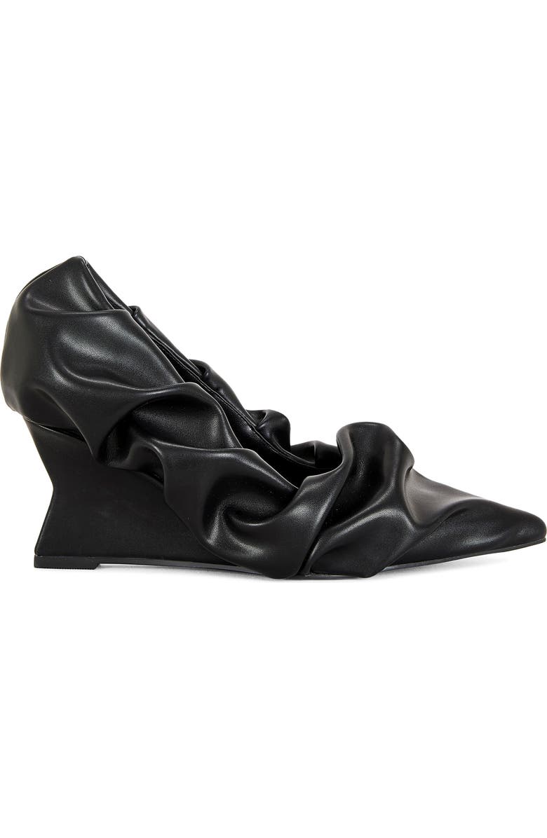 AZALEA WANG Aicha Black Wedge Pump, Alternate, color, Black
