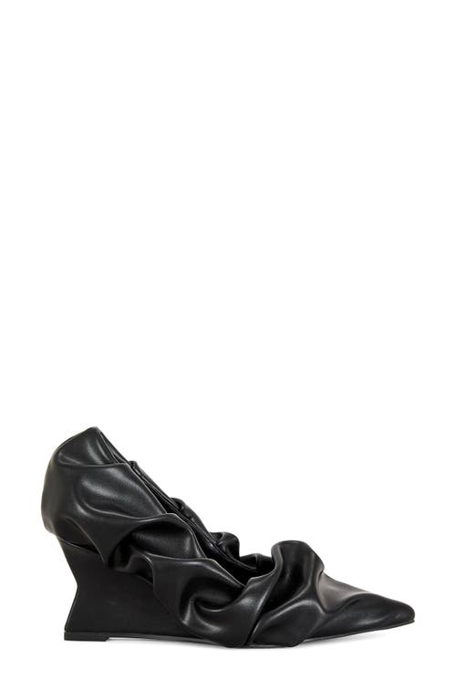 Azalea Wang Aicha Black Wedge Pump In Black