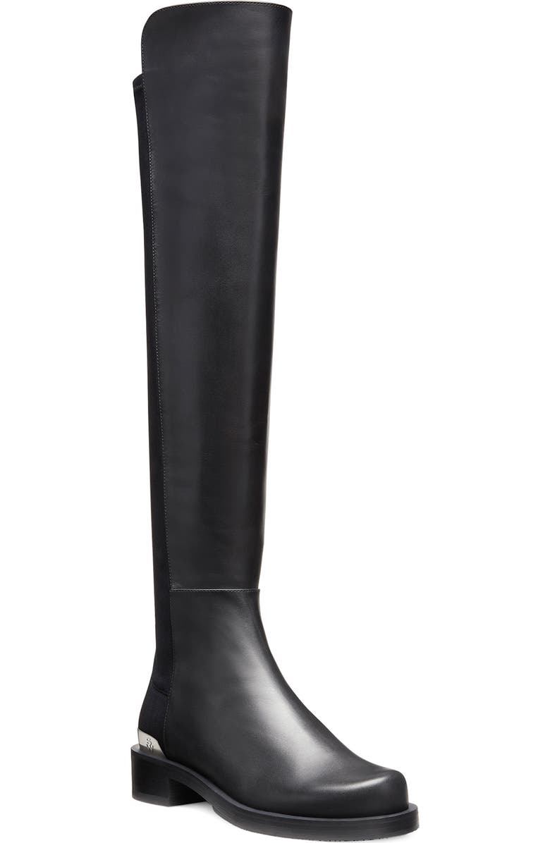 Stuart Weitzman 5050 Bold Logo Boot, Main, color,