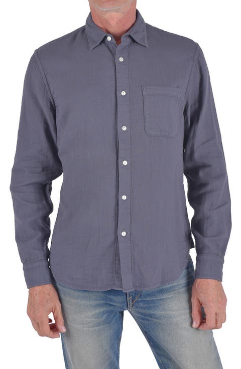 The Ripper Waffle Weave Cotton Button-Up Shirt