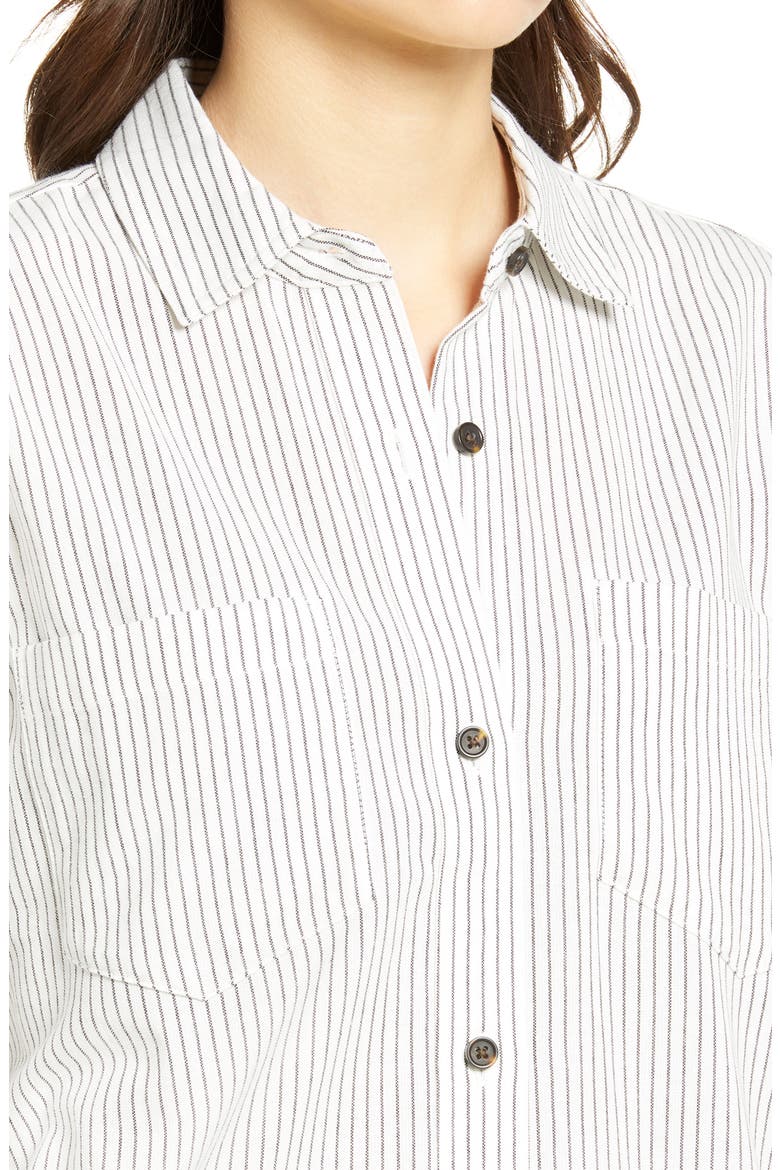 Classic Ex-Boyfriend Shirt, Alternate, color, CRINKLE STRIPE