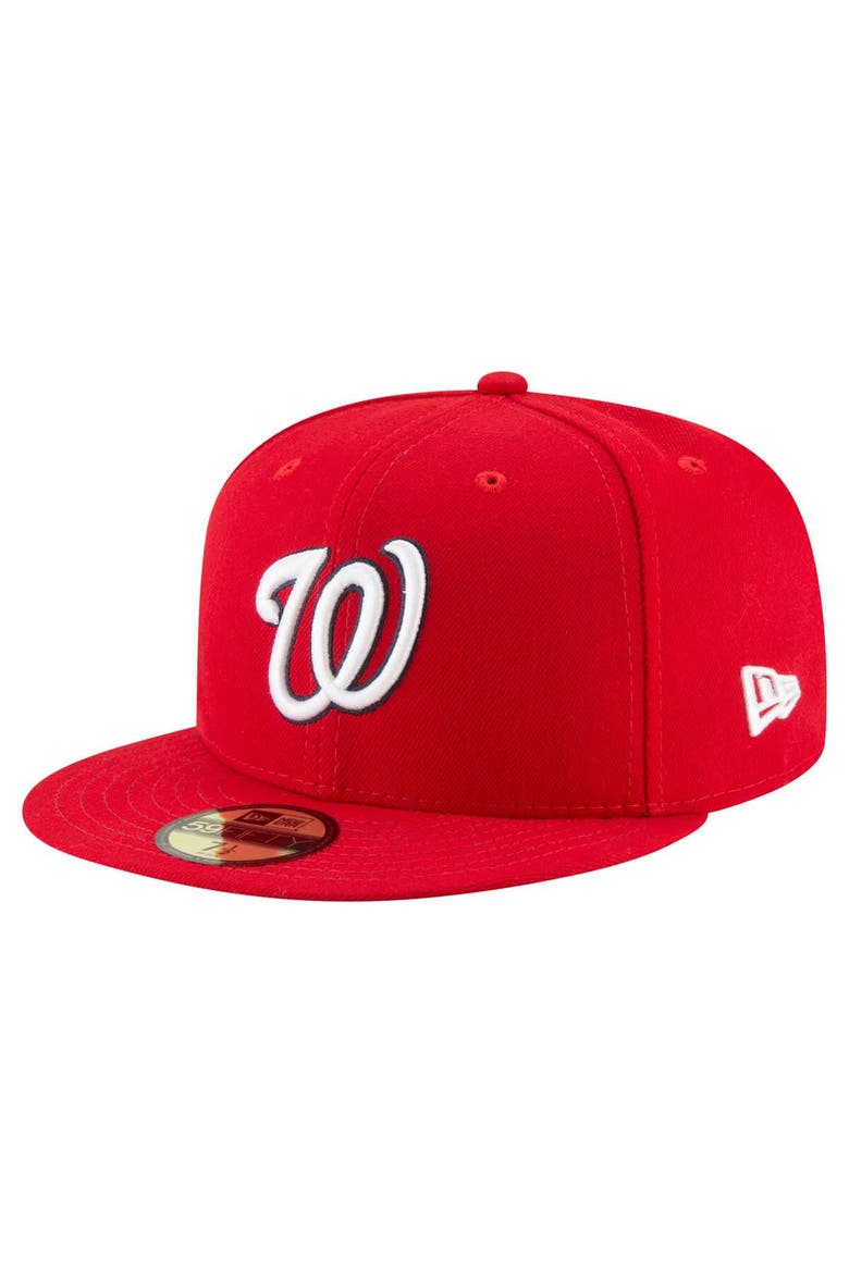 Men's New Era  Red Washington Nationals 20th Anniversary 59FIFTY Fitted Hat, Alternate, color, Red