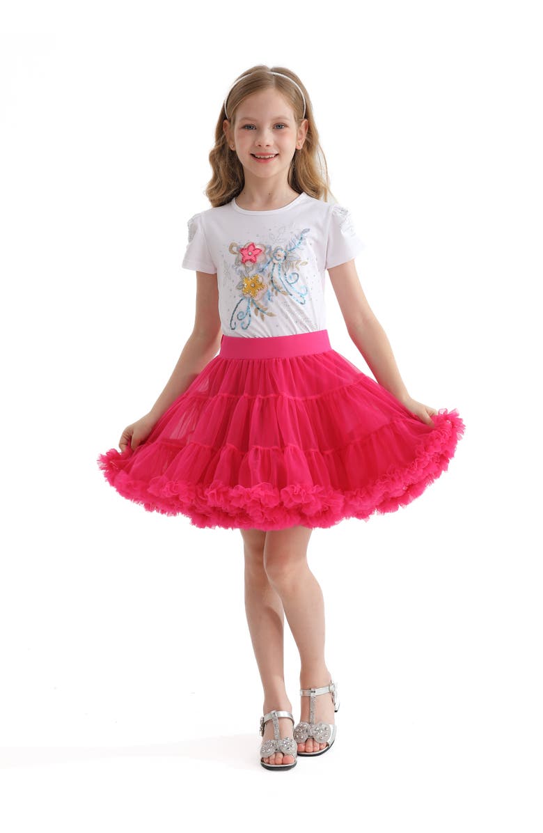 Mimi Tutu Flowers T-Shirt, Alternate, color, White