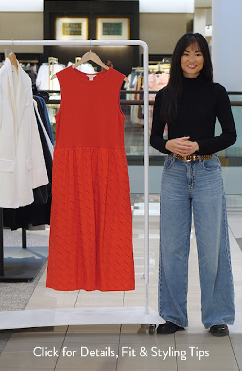 Mixed Media Midi Dress, sales video thumbnail