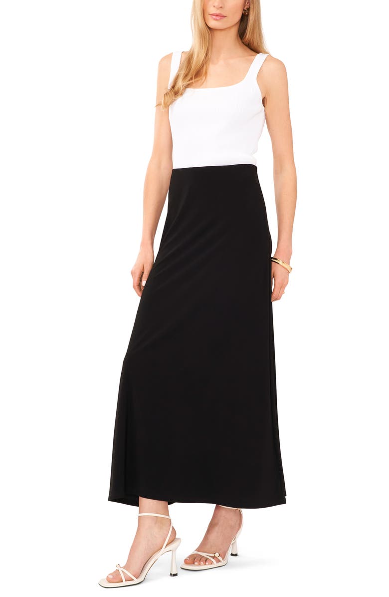 Vince Camuto A-Line Maxi Skirt, Alternate, color, Rich Black