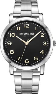 Kenneth Cole Classic 3-Hand Bracelet Watch, 43mm