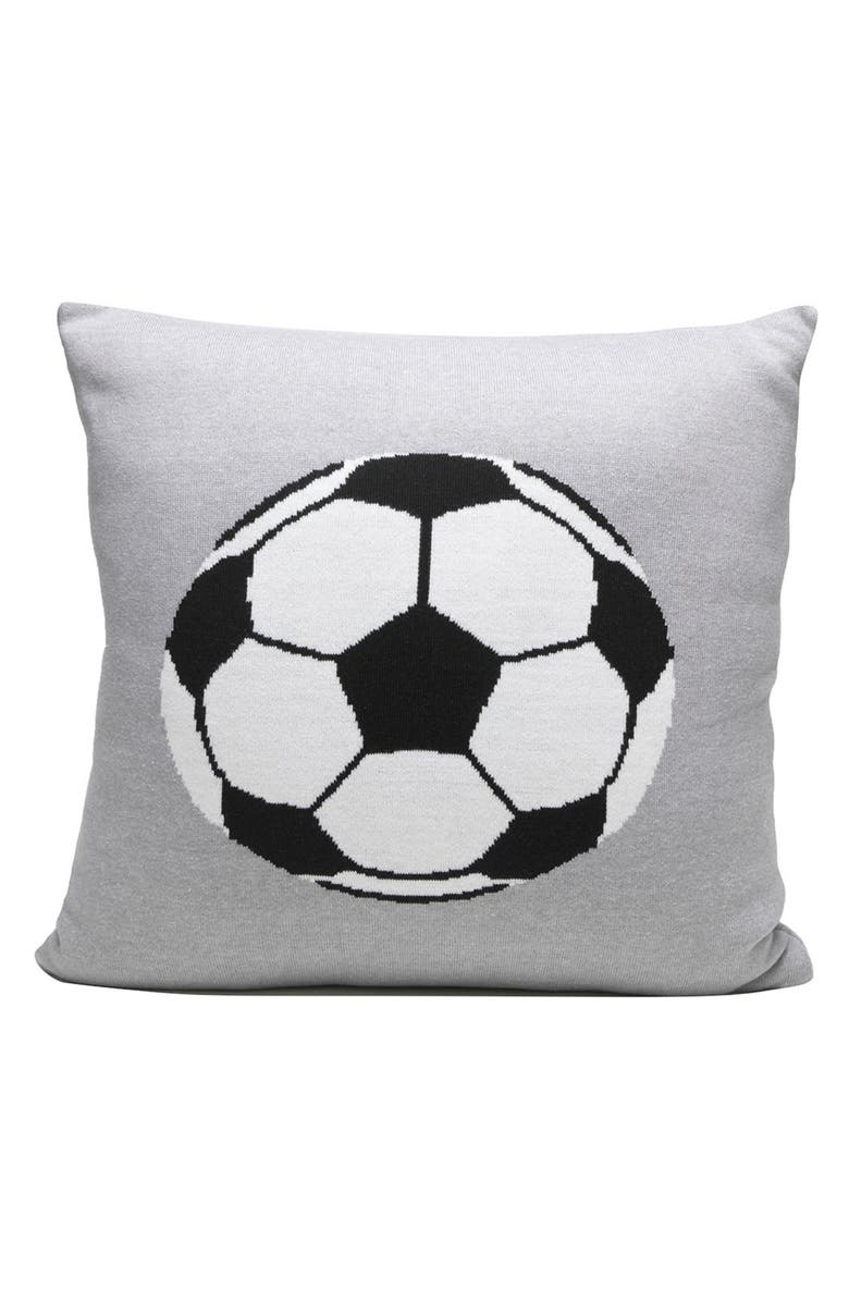 RIAN TRICOT Soccer Ball Accent Pillow, Main, color, 