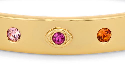 Kurt Geiger London Evil Eye Hinged Bracelet In Gold