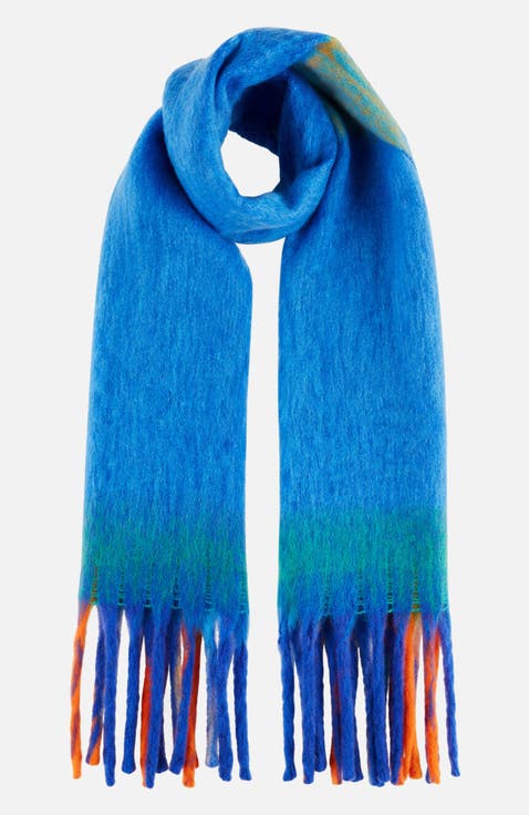 Oversize Brushed Fringe Soft Scarf