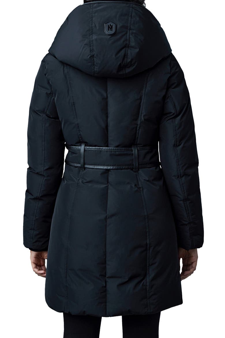 Kay Water Resistant Down Coat, Alternate, color, BLACK
