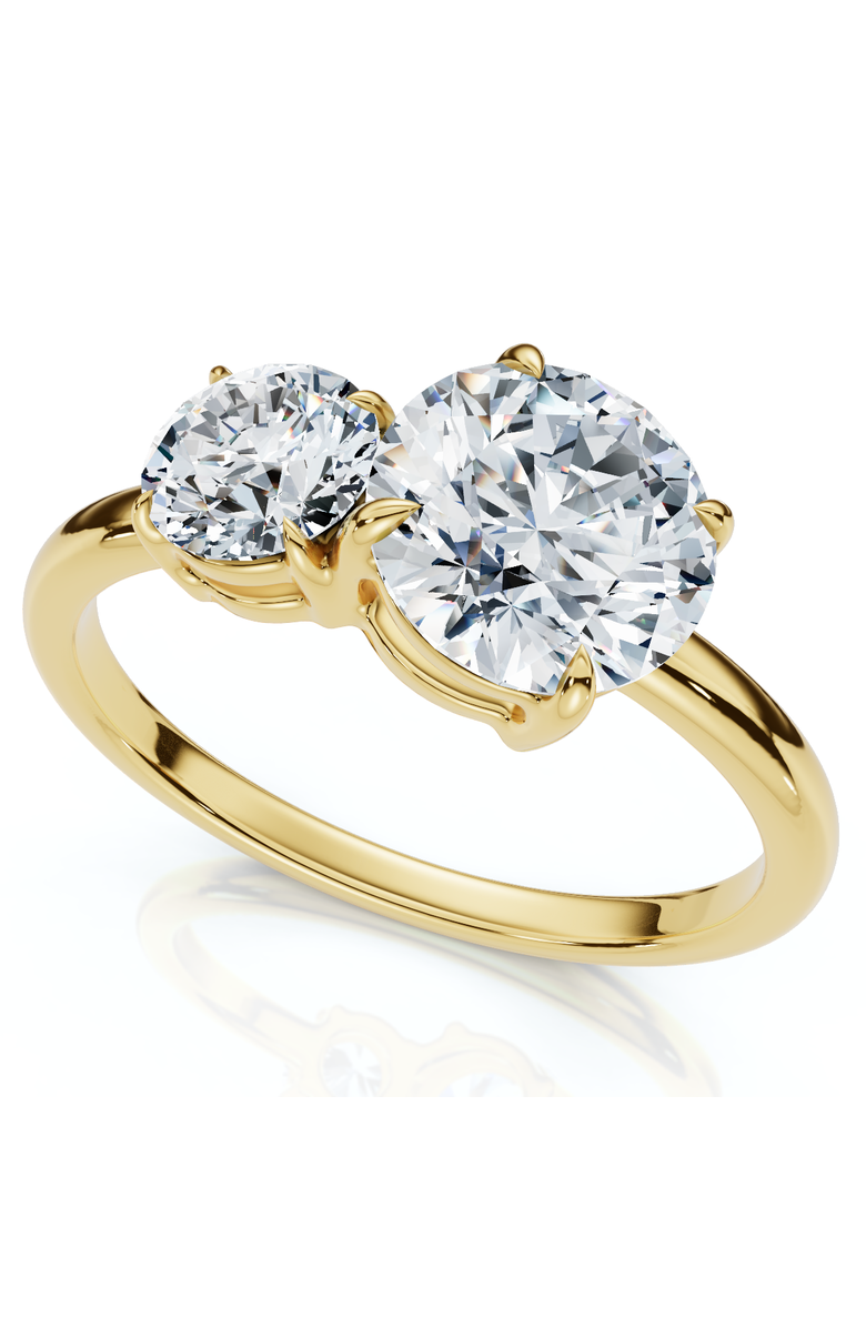 Bliss Diamond 1 1/2Ct Two Stone Toi Et Moi Diamond Ring 14k Gold or Pt Lab Grown, Main, color, 14K Yellow Gold