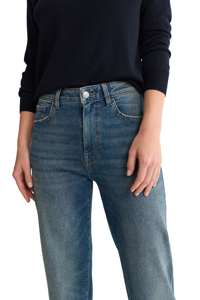 SAT '90s High Waist Relaxed Straight Leg Jeans, Alternate, color, MEET ME THERE