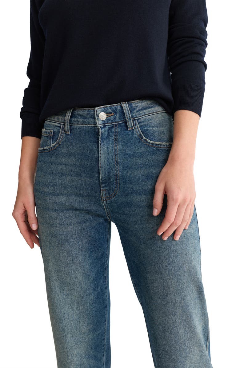 WARP+WEFT SAT '90s High Waist Relaxed Straight Leg Jeans, Alternate, color, Meet Me There