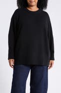 Eileen Fisher Cotton and Cashmere Crewneck Sweater