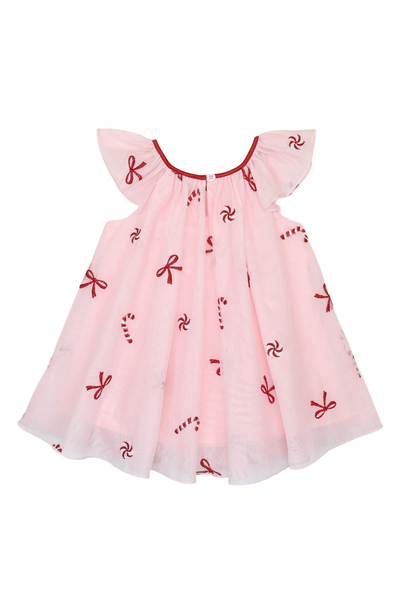 Zunie Embroidered Float Party Dress, Alternate, color, Pink