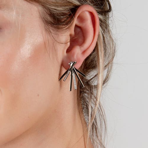 Lucy Quartermaine Fan Key Studs In Sterling Silver