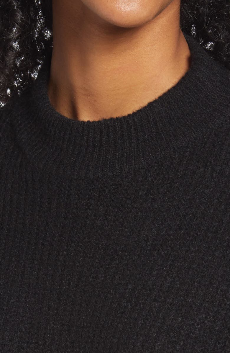 Topshop Crop Mock Neck Sweater, Alternate, color, 