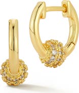 GLAZE JEWELRY Ball Huggie Hoop Earrings