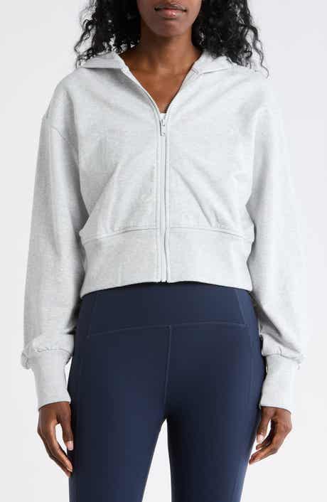 Z by Zella Relay French Terry Crop Full Zip Hoodie