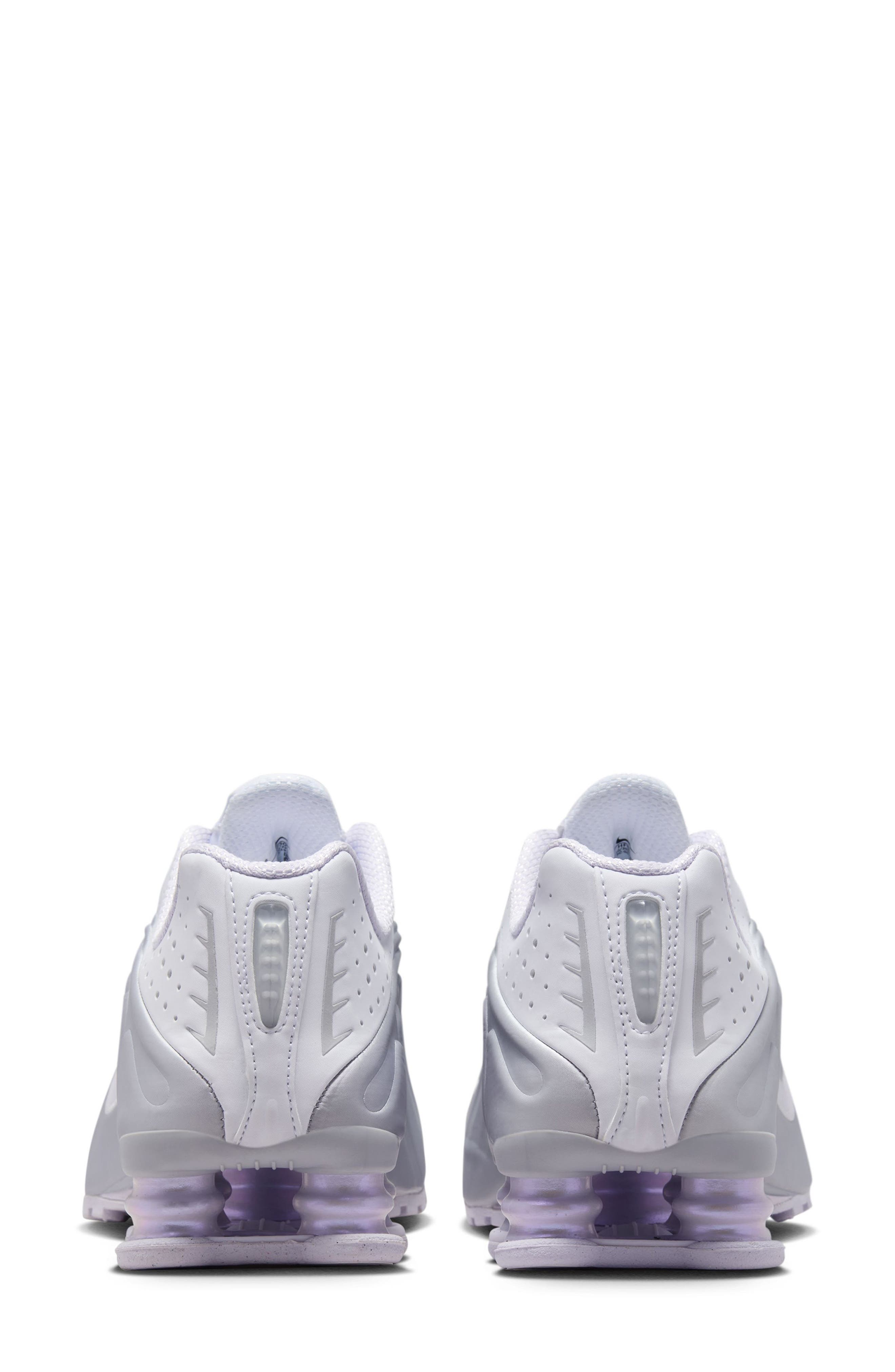 Nike Shox R4 Sneaker, Alternate, color, White/ Barely Grape/ Platinum