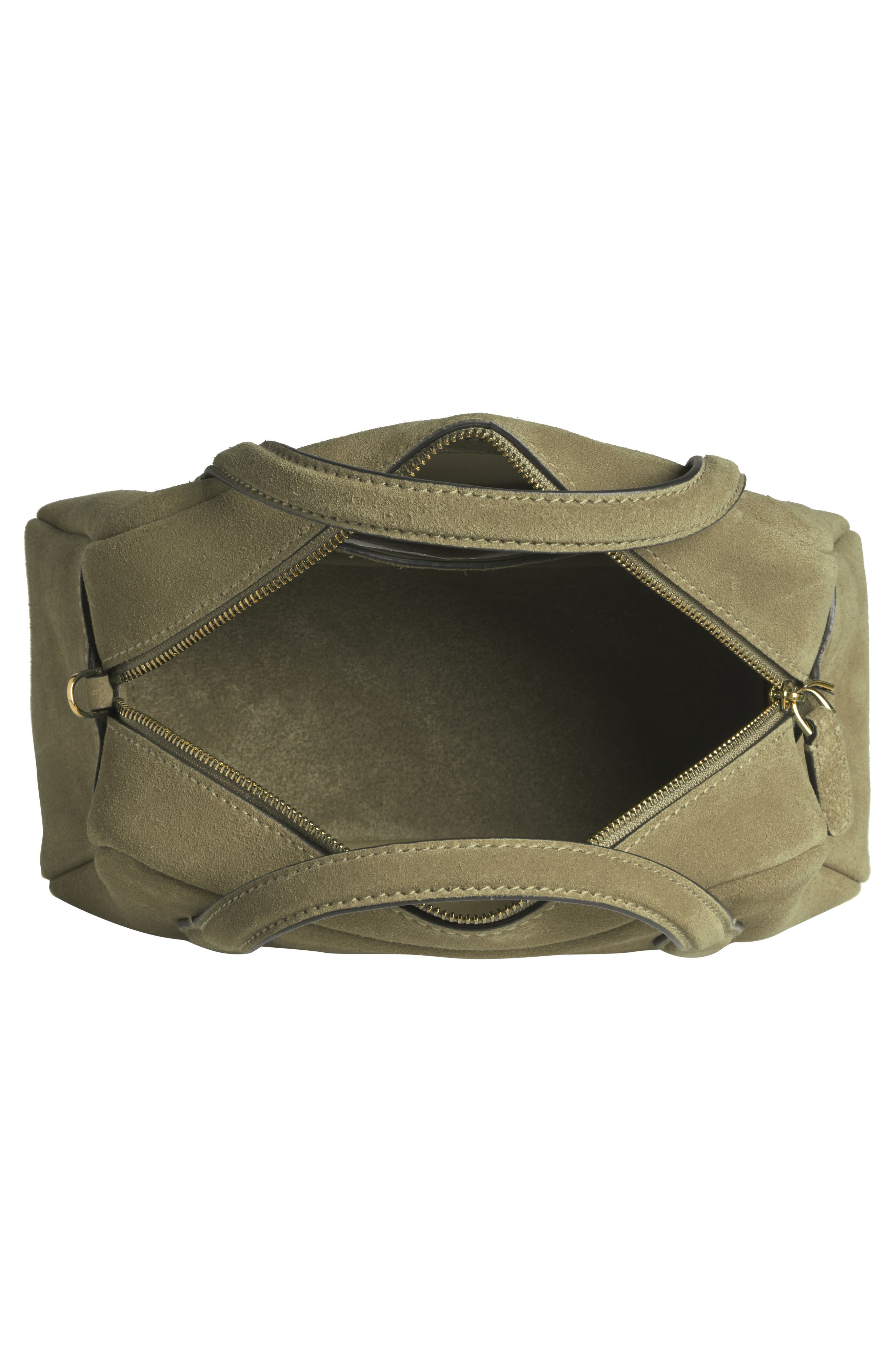 Medium Suede Crossbody Bag, Alternate, color, HIGHLAND GREEN
