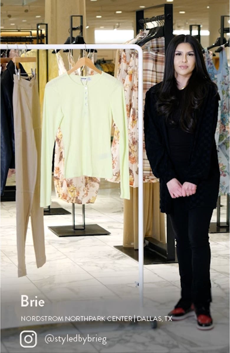 Odette Rib Long Sleeve Henley Top, sales video thumbnail