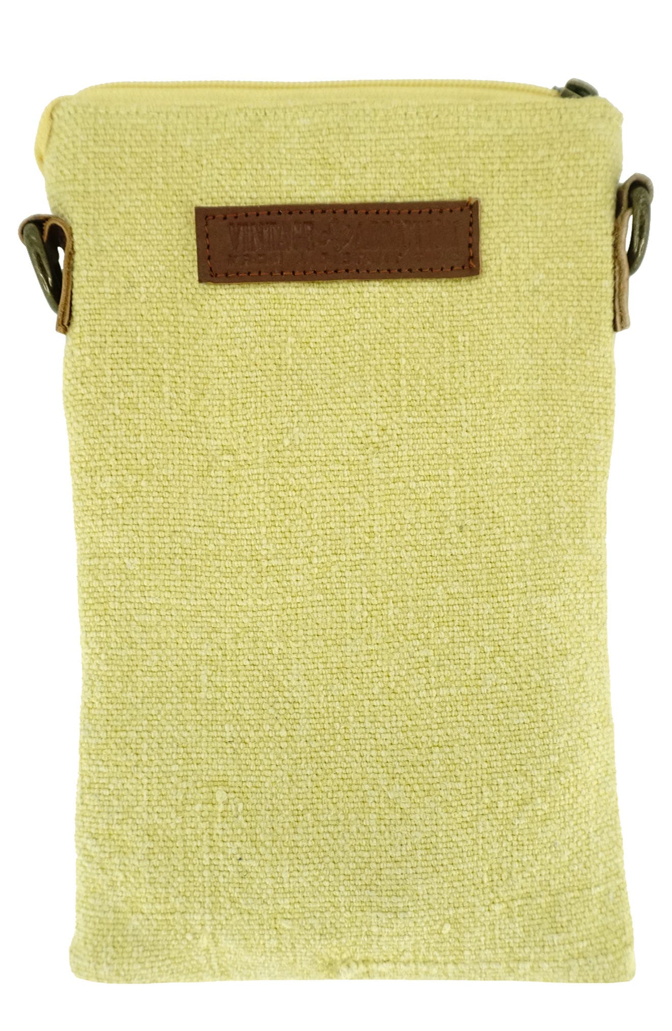 Crossbody Bag w/ Leather Trim, Alternate, color, CHARCOAL/DAFFODIL