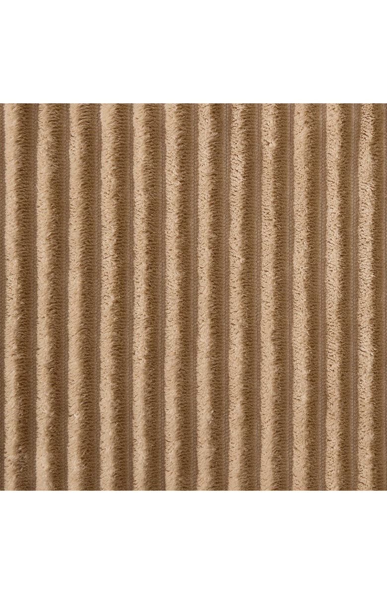 Eddie Bauer Mountain Valley Ribbed Plush Heated Blanket, Alternate, color, Medium / Dark Brown