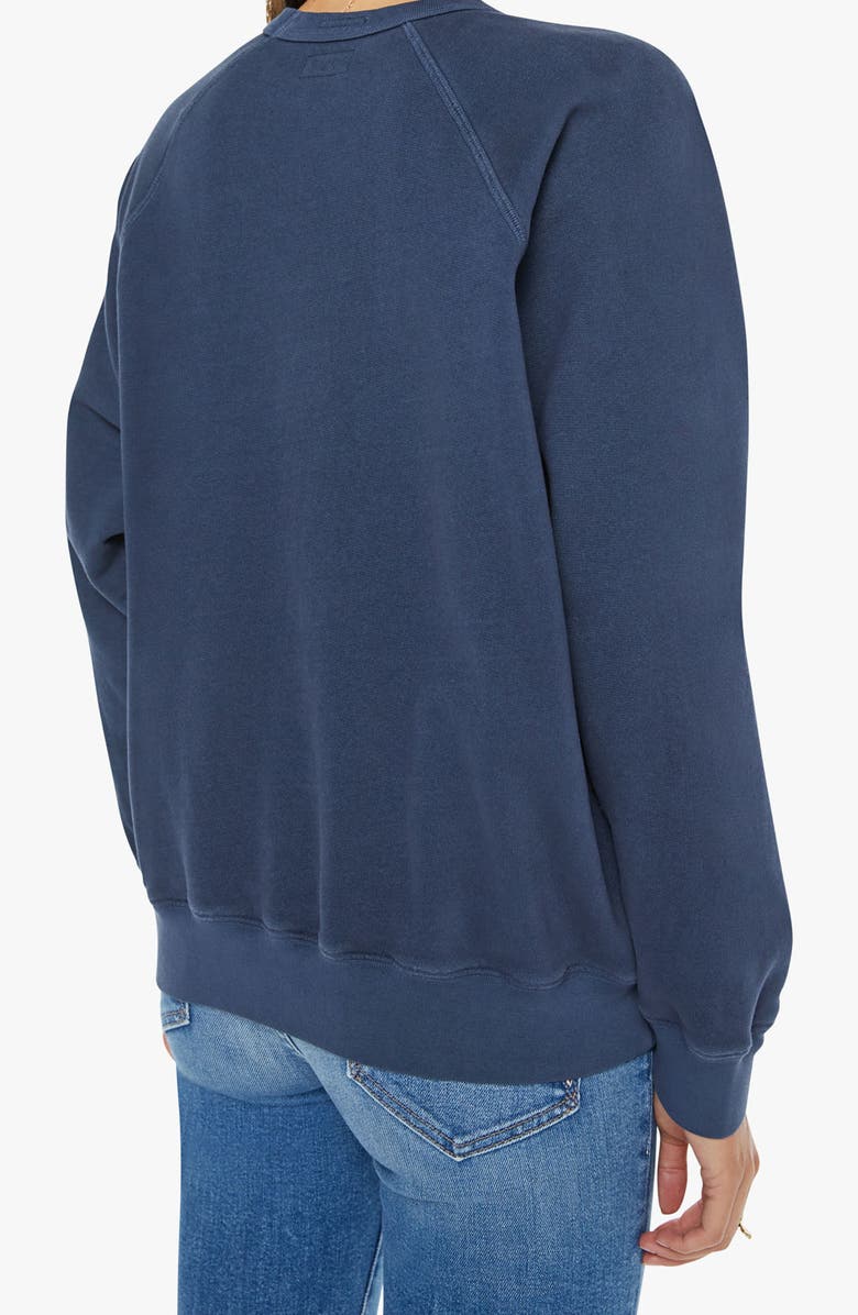 MOTHER The Biggie Concert Cotton Graphic Sweatshirt, Alternate, color, Navy