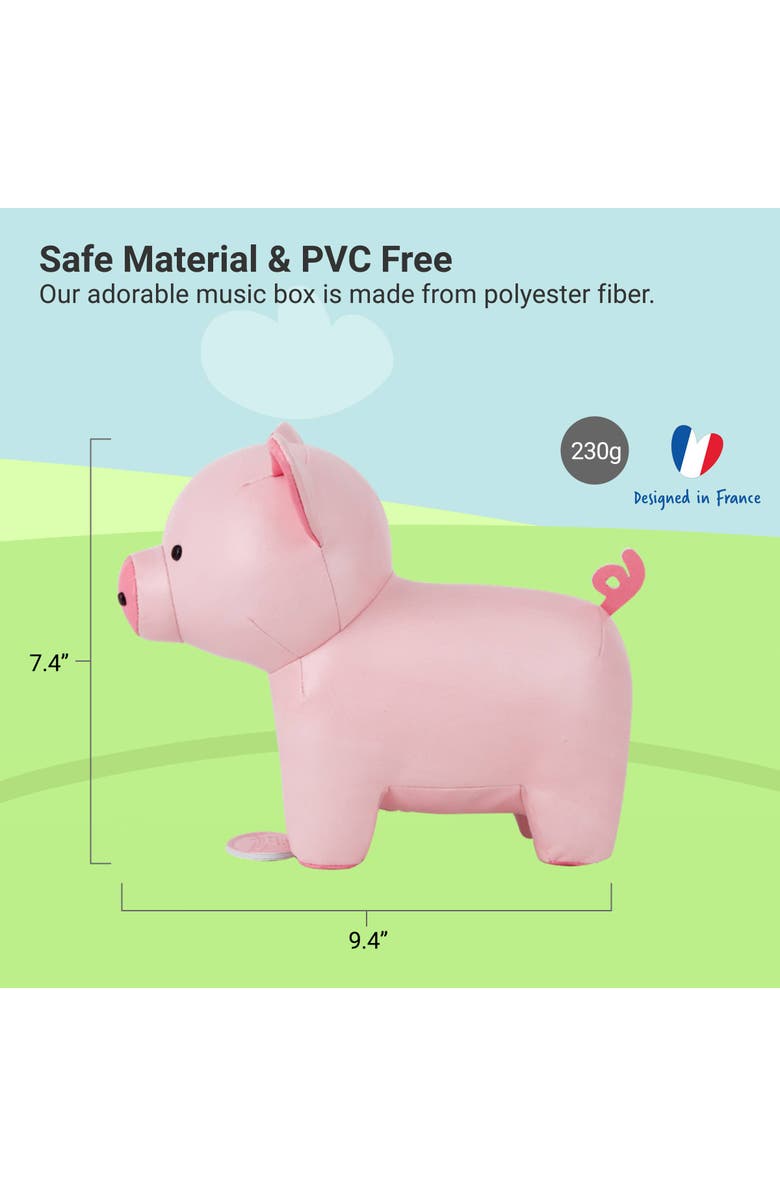 Little Big Friends Musical Animals - Pig, Plush Baby Music Box, Nursery Toy, Alternate, color, Pink