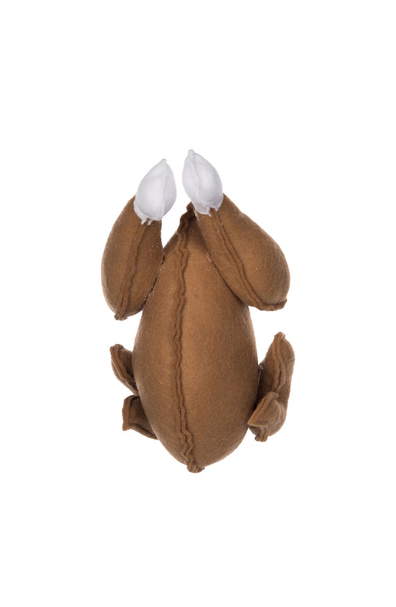 Transpac Plush Turkey Decor - Soft White Animal Figurine for Fall, Alternate, color, White