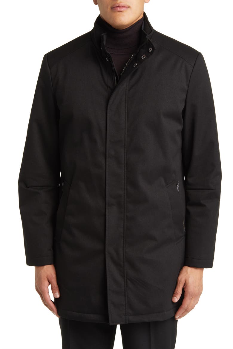 Bryce Technical All Weather Water Resistant Coat, Alternate, color, BLACK