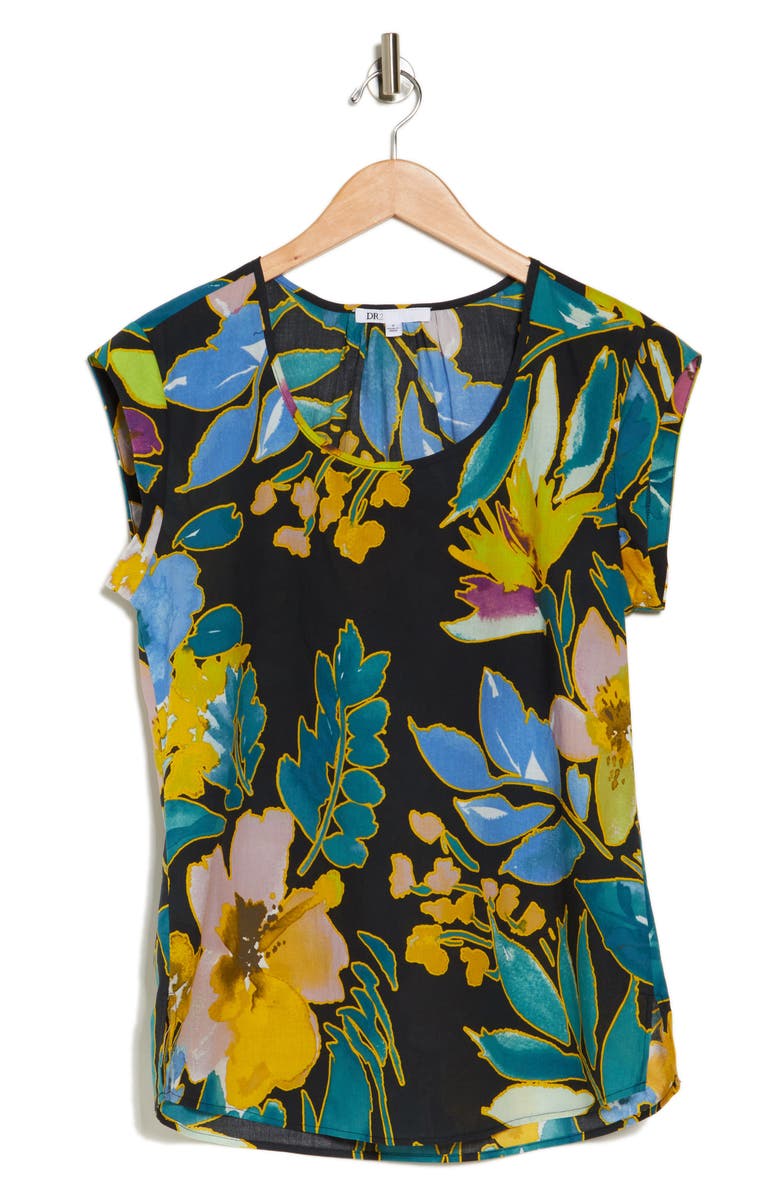 DR2 by Daniel Rainn Cap Sleeve Top, Alternate, color, 