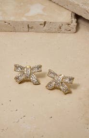 Untamed Petals Alicia Crystal Bow Studs