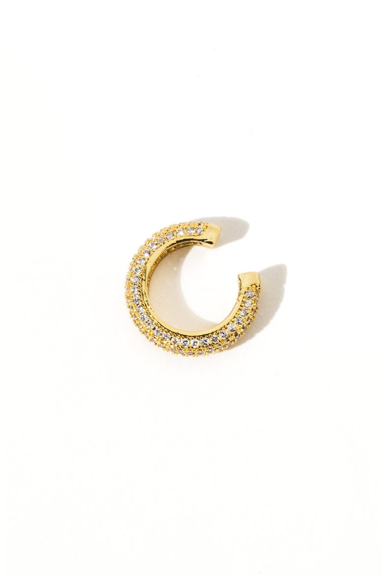 Joni Pavé Ear Cuff, Alternate, color, GOLD