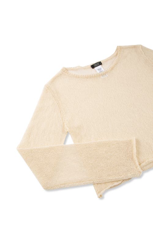 Truce Kids' Long Sleeve Knit Top & Tank Set In Khaki