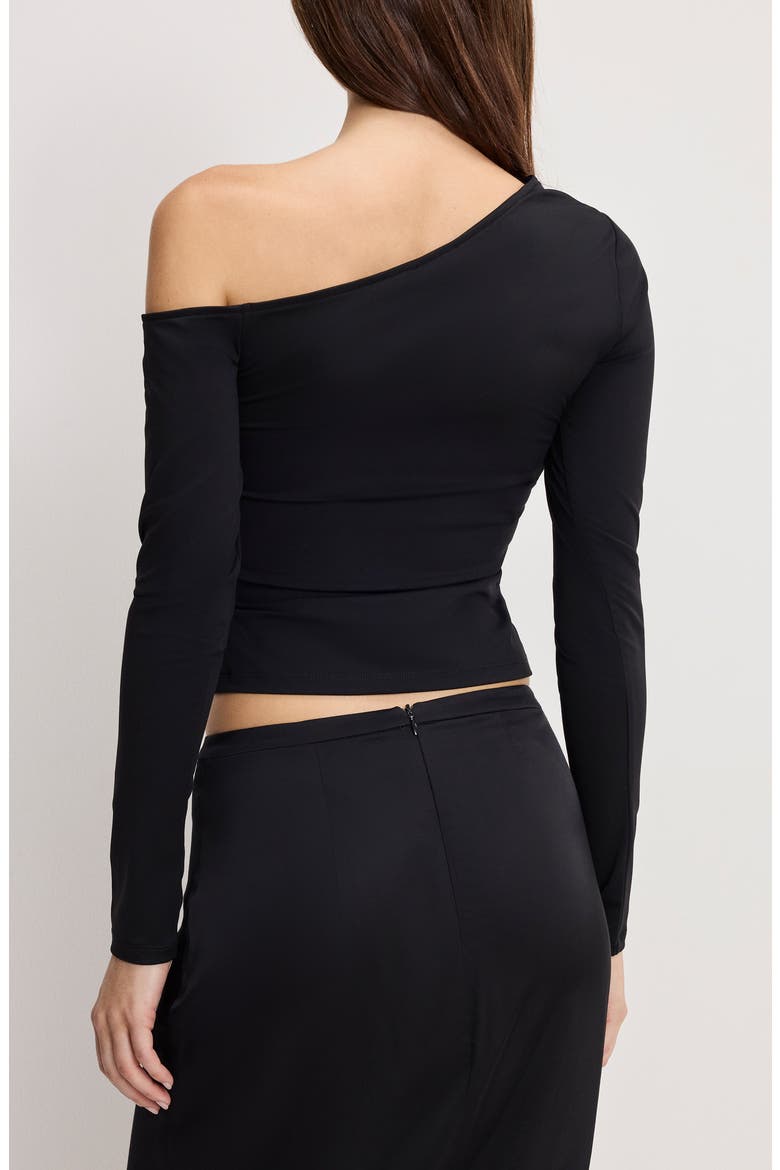 Weightless One-Shoulder Top, Alternate, color, BLACK001