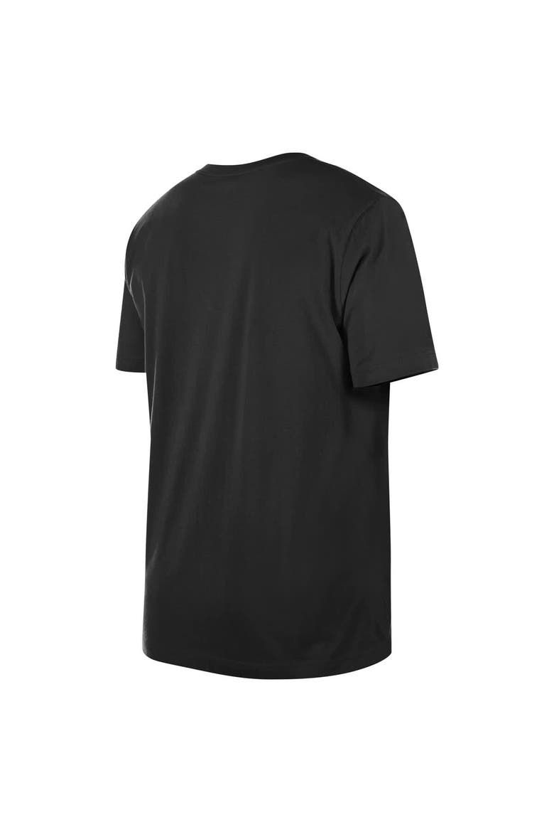 Men's New Era Black Brooklyn Nets Enzyme Wash Oversized T-Shirt, Alternate, color, Black